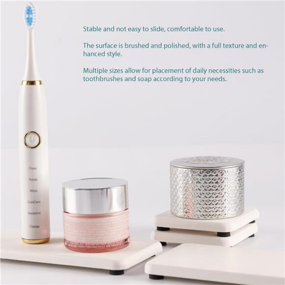 Set of 4 Water Absorbent Diatomite Tray, diatomaceous Earth Kitchen soap Dish - Picture 2 of 7